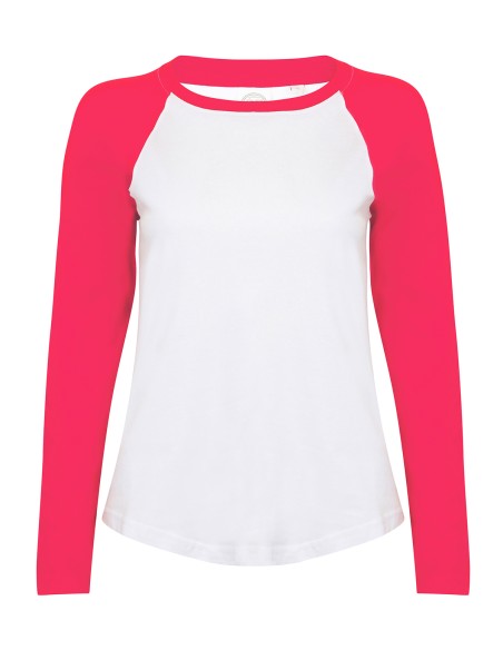 S-SK271-T-shirt de baseball à manches longues pour femme
