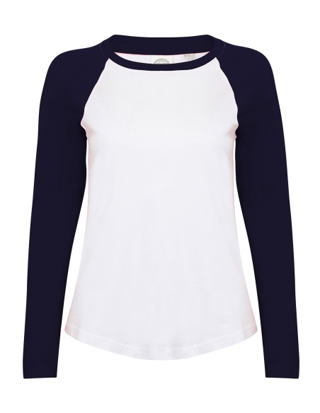 S-SK271-T-shirt de baseball à manches longues pour femme