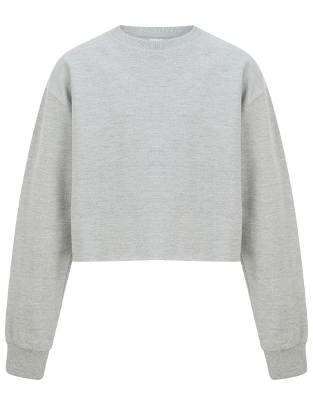 S-SM515-Kids Cropped Slounge Sweat