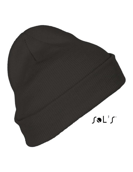 S-SO01664-SOL'S PITTSBURGH - SOLID-COLOUR BEANIE WITH CUFFED DESIGN