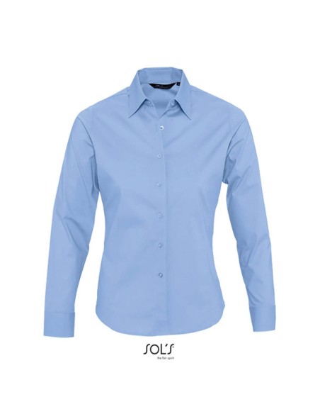 S-SO17015-SOL'S EDEN - LONG SLEEVE STRETCH WOMEN'S SHIRT