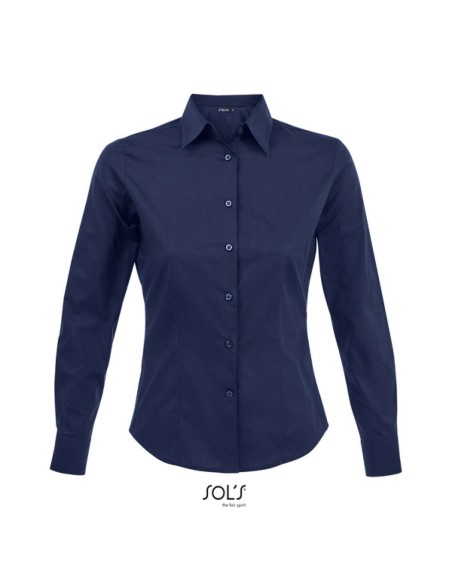 S-SO17015-SOL'S EDEN - LONG SLEEVE STRETCH WOMEN'S SHIRT