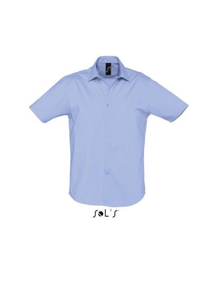S-SO17030-SOL'S BROADWAY - SHORT SLEEVE STRETCH MEN'S SHIRT