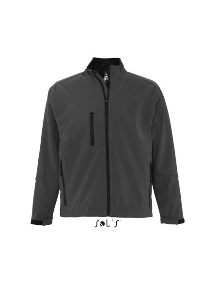 S-SO46600-SOL'S RELAX - MEN'S SOFTSHELL ZIPPED JACKET