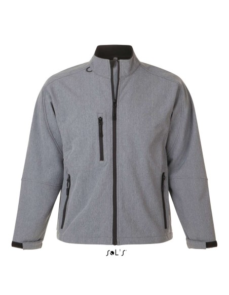 S-SO46600-SOL'S RELAX - MEN'S SOFTSHELL ZIPPED JACKET