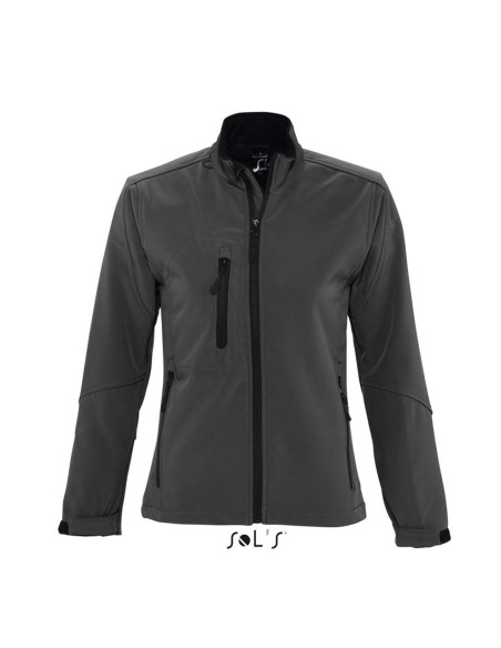 S-SO46800-SOL'S ROXY - WOMEN'S SOFTSHELL ZIPPED JACKET