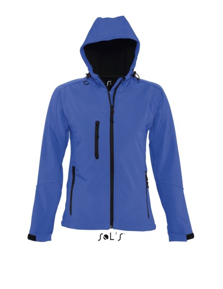 S-SO46802-SOL'S REPLAY WOMEN - HOODED SOFTSHELL
