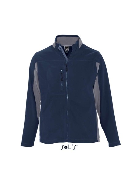 S-SO55500-SOL'S NORDIC - MEN’S TWO-COLOUR ZIPPED FLEECE JACKET