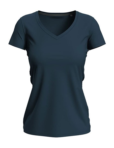 S-ST9710-Stretch-T V-Neck Women