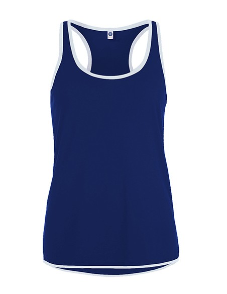 S-SW405-Ladies Contrast Sports Vest