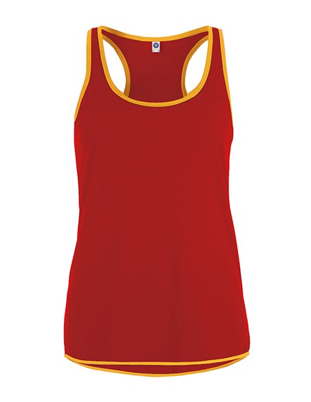 S-SW405-Ladies Contrast Sports Vest