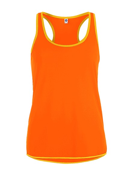 S-SW405-Ladies Contrast Sports Vest