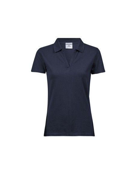 T-1409-Womens Luxury Stretch V-Neck Polo