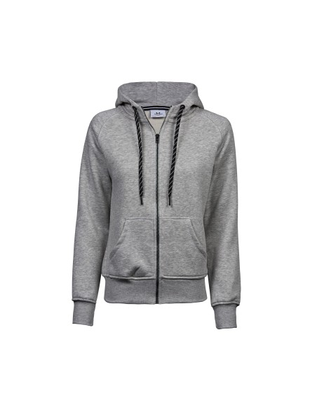 T-5436-Womens Fashion Full Zip Hood