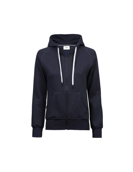 T-5436-Womens Fashion Full Zip Hood