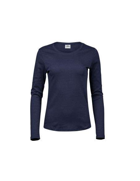 T-590-Womens Long Sleeve Interlock Tee