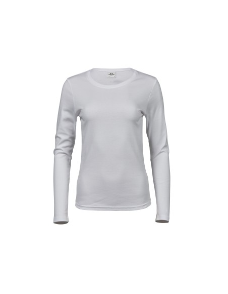 T-590-Womens Long Sleeve Interlock Tee