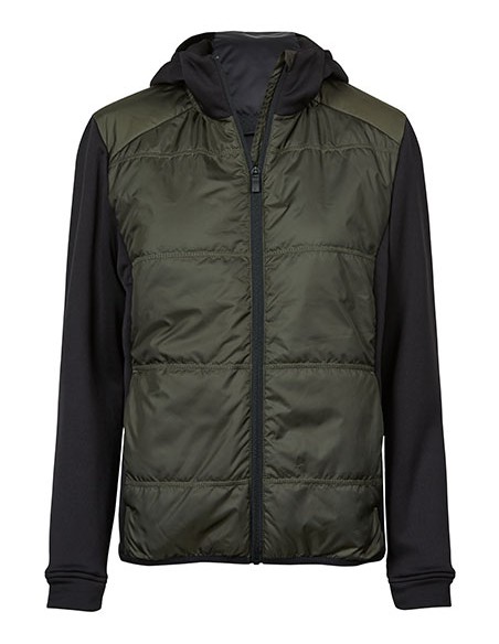 T-9113-Womens Hybrid-Stretch Hooded Jacket