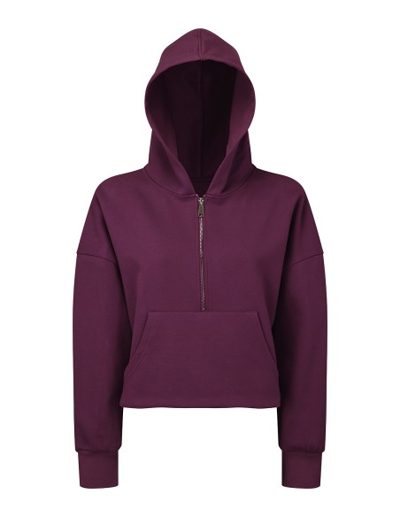 T-TR077-Sweat à capuche 1/2 zip pour femme TriDri®