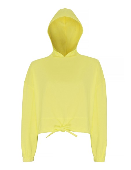 T-TR085-TriDri® Sweat à capuche oversize court femme