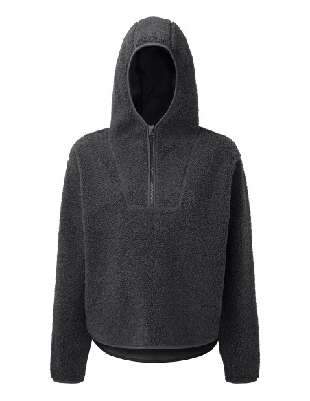T-TR089-Sweat à capuche zippé sherpa avec fermeture éclair 1/4 pour femme TriDri®