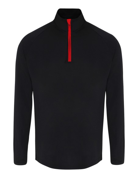 T-TR110-T-shirt performance à manches longues zip 1/4 TriDri®