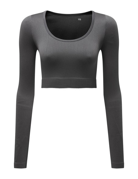 T-TR224-Haut court femme TriDri® '3D Fit’ côtelé et sans coutures