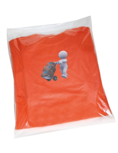 E-ZA068-Sacs transparents en polythene - fermeture non collante