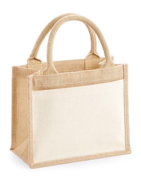 W-W425-Cotton Pocket Jute Gift Bag
