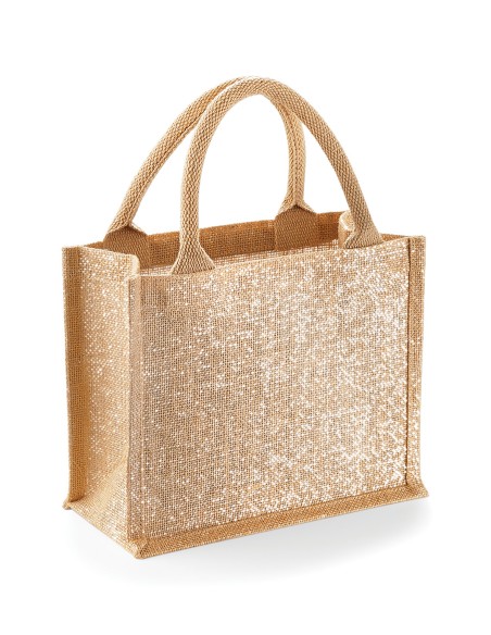 W-W431-Shimmer Jute Mini Gift Bag
