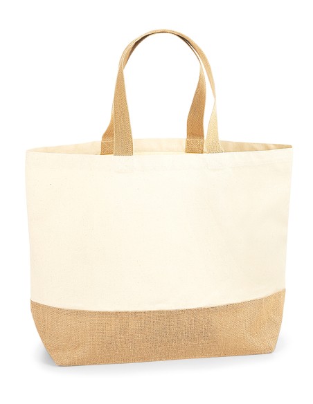 W-W452-Jute Base Canvas Bag XL