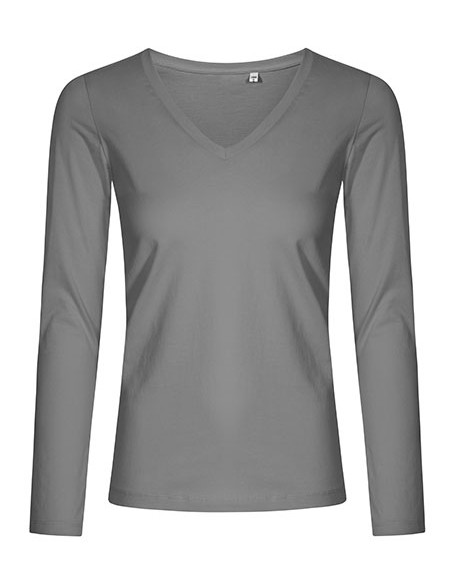 X-1560--Womens V-Neck T-Shirt Long Sleeve