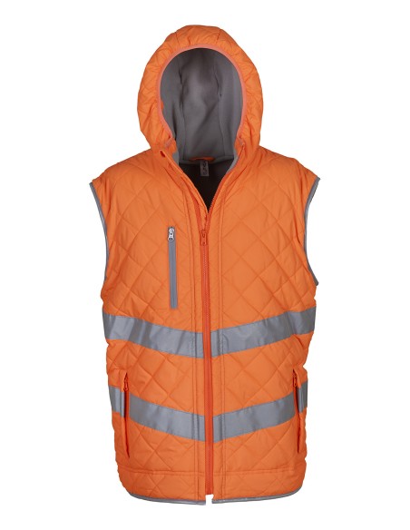 Y-HV007-Hi-Vis Kensington Hooded Gilet