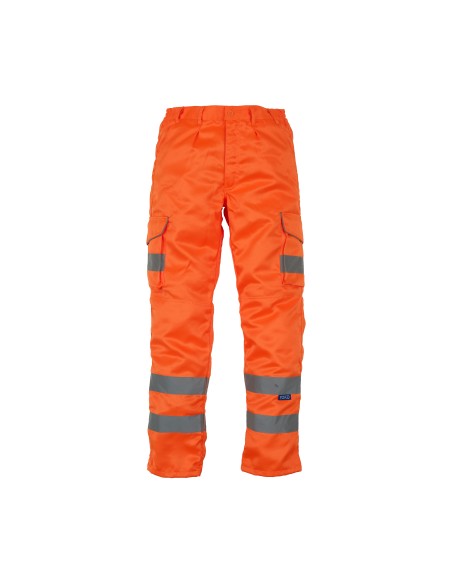 Y-HV018T-Hi-Vis Cargo Trousers With Knee Pad Pockets
