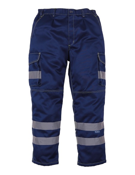 Y-HV018T-Hi-Vis Cargo Trousers With Knee Pad Pockets