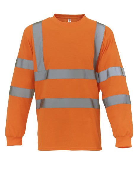 Y-HVJ420-Hi-Vis Long Sleeve T-Shirt
