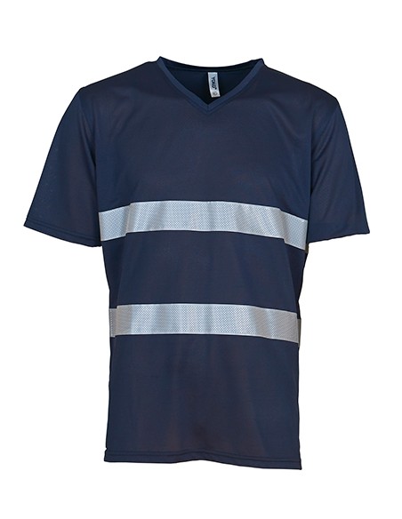 Y-HVJ910-Hi-Vis Top Cool Super Light V-Neck T-Shirt