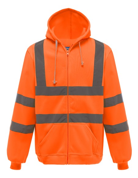 Y-HVK07-Hi-Vis Zip Hoodie