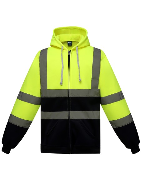 Y-HVK07-Hi-Vis Zip Hoodie
