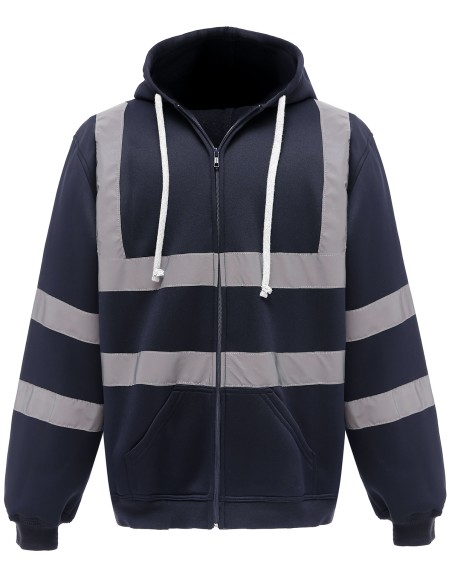 Y-HVK07-Hi-Vis Zip Hoodie