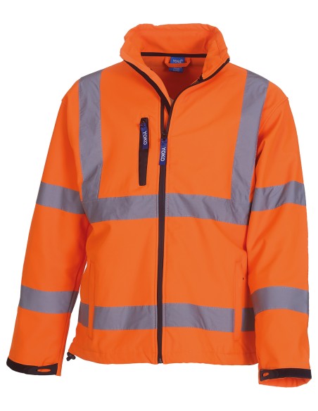 Y-HVK09-Hi-Vis 2 Bands et Braces Softshell Jacket