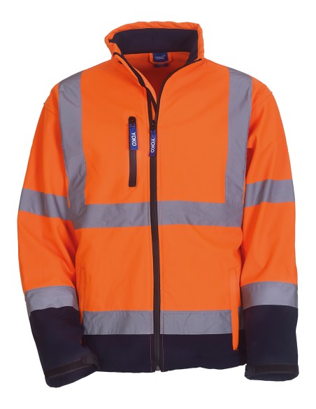 Y-HVK09-Hi-Vis 2 Bands et Braces Softshell Jacket