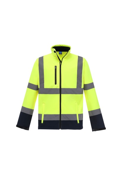 Y-HVK09-Hi-Vis 2 Bands et Braces Softshell Jacket