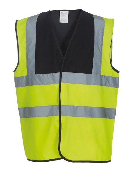 Y-HVW100-Hi-Vis 2 Bands et Braces Waistcoat