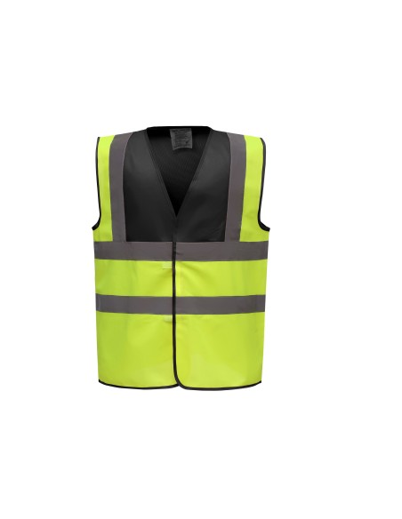 Y-HVW100-Hi-Vis 2 Bands et Braces Waistcoat