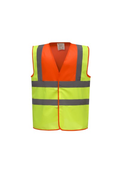 Y-HVW100-Hi-Vis 2 Bands et Braces Waistcoat