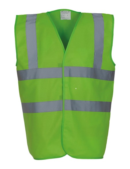 Y-HVW100-Hi-Vis 2 Bands et Braces Waistcoat