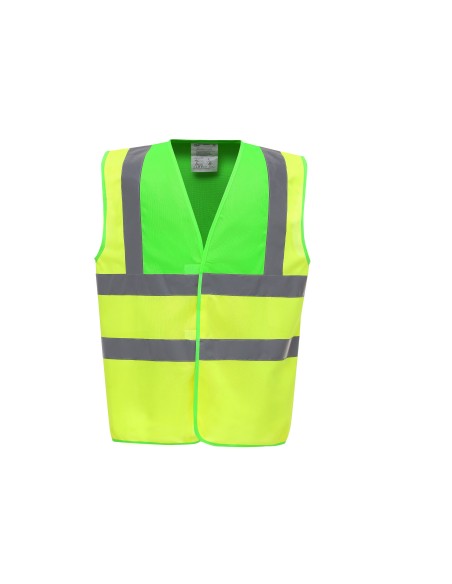 Y-HVW100-Hi-Vis 2 Bands et Braces Waistcoat