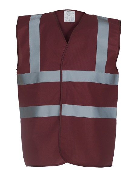 Y-HVW100-Hi-Vis 2 Bands et Braces Waistcoat
