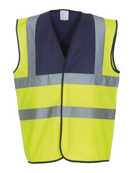 Y-HVW100-Hi-Vis 2 Bands et Braces Waistcoat